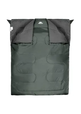 Trespass Grey Green Catnap 3 Season Double Sleeping Bag