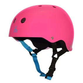 Triple 8 Skate Helmet - Neon Fuschia Glossy