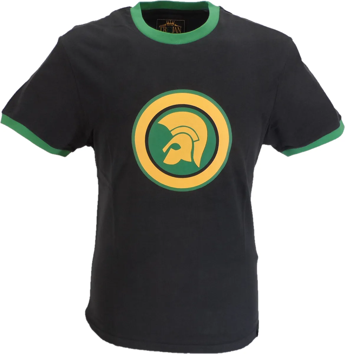 Trojan Records Black Classic Helmet 100% Cotton T-Shirt