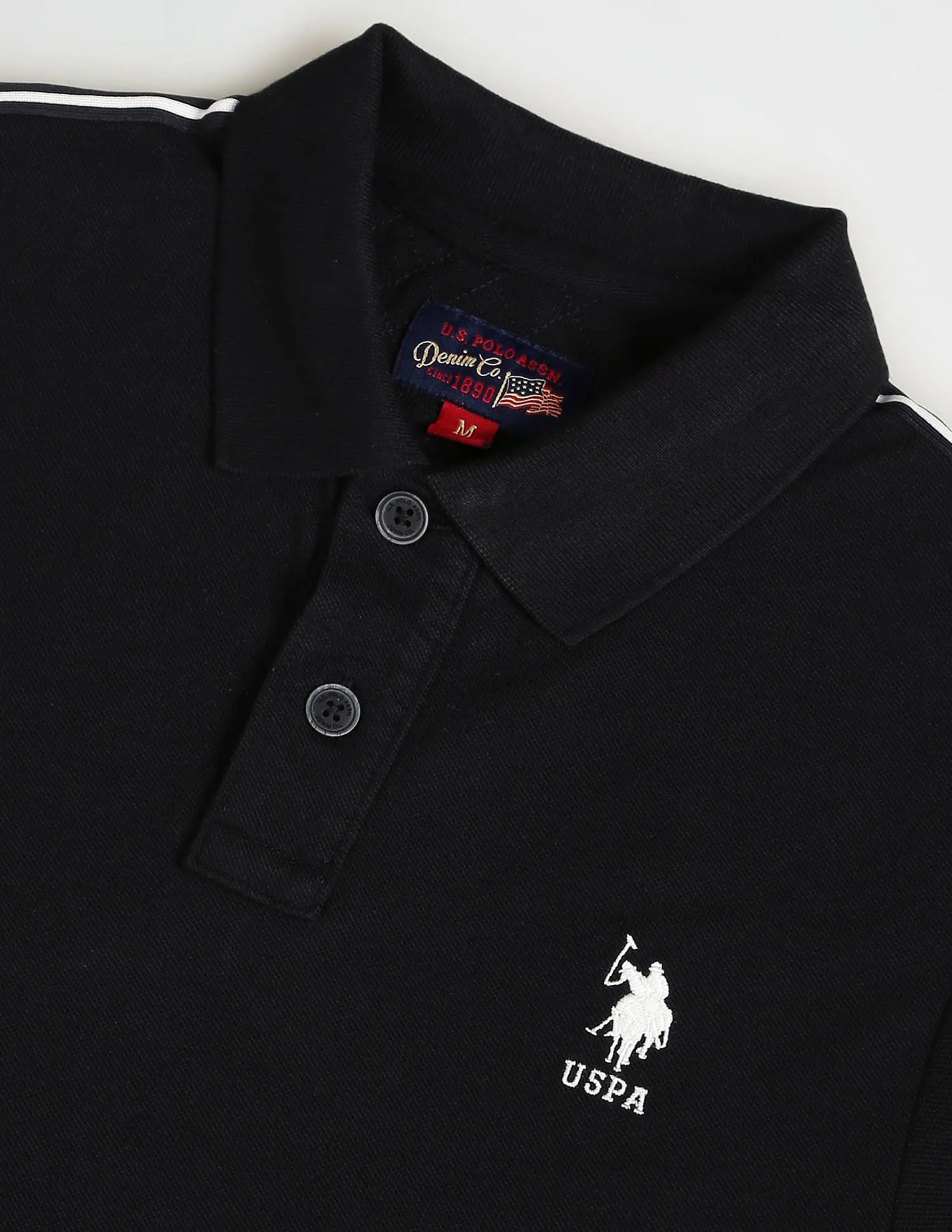 U.S. Polo Assn. Denim Co. Brand Tape Pique Polo Shirt