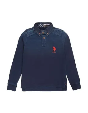 U.S. Polo Assn. Kids Boys Long Sleeve Button Down Polo Shirt