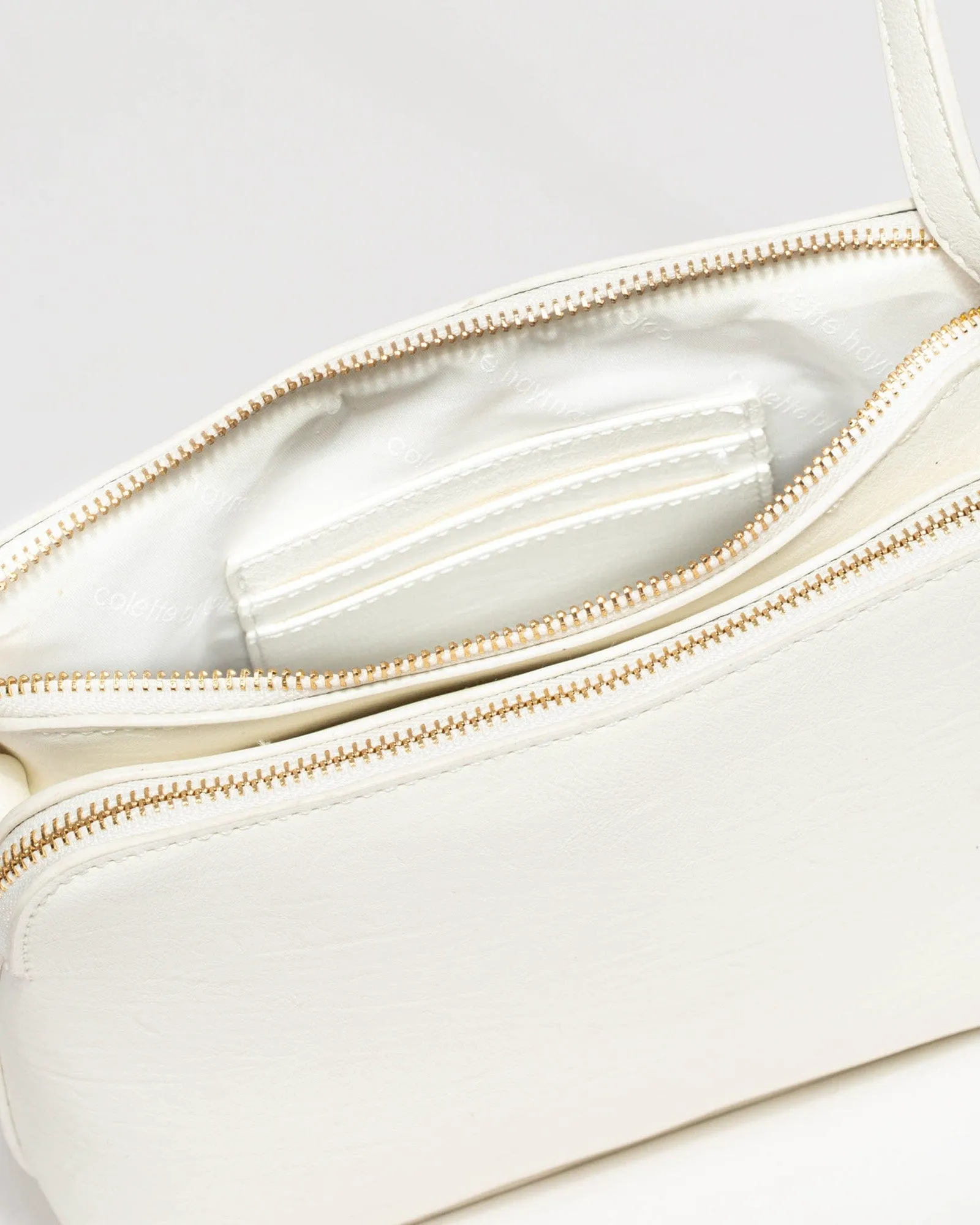 White Joanna Quilt Crossbody Bag