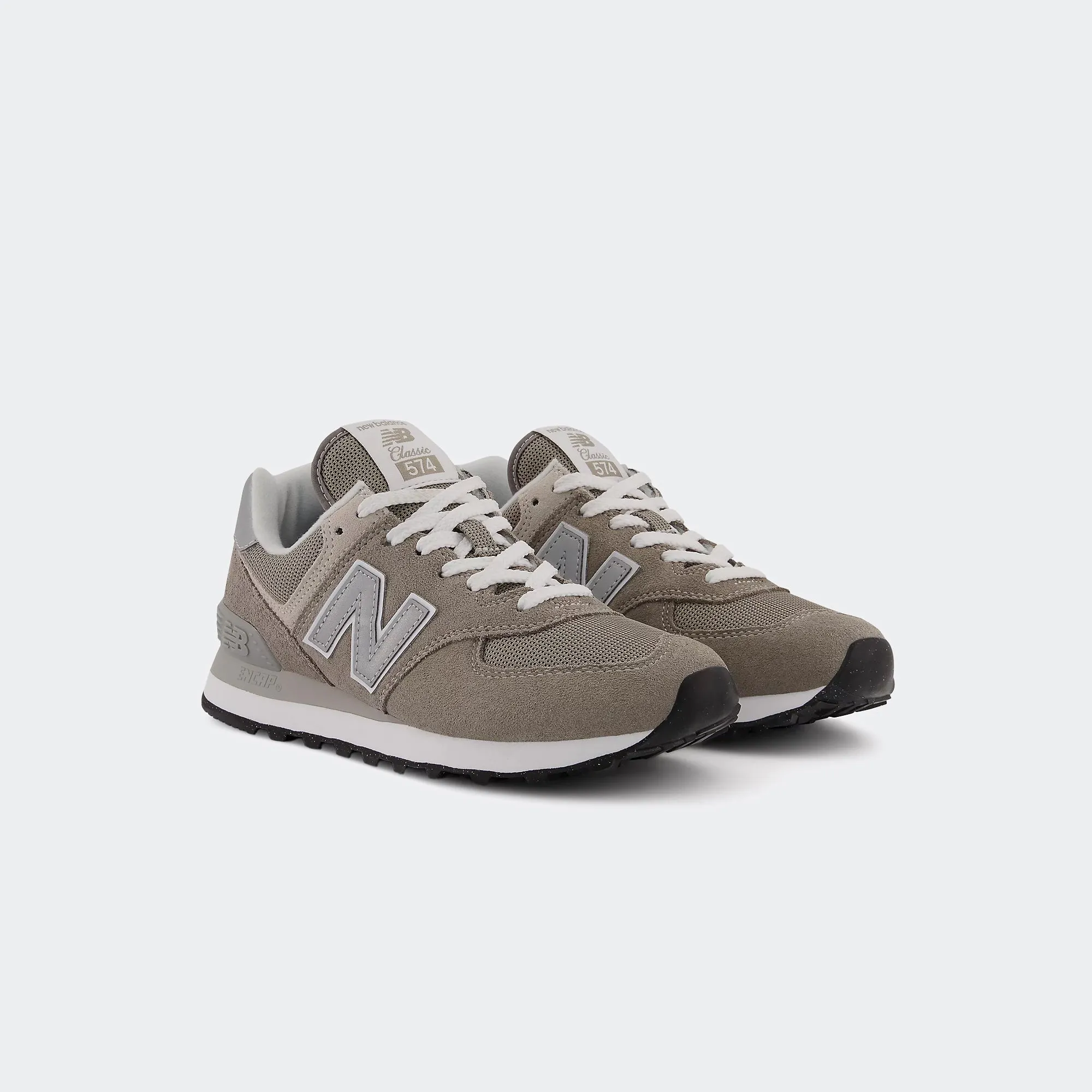 Women's New Balance 574 Core Shoes Grey White