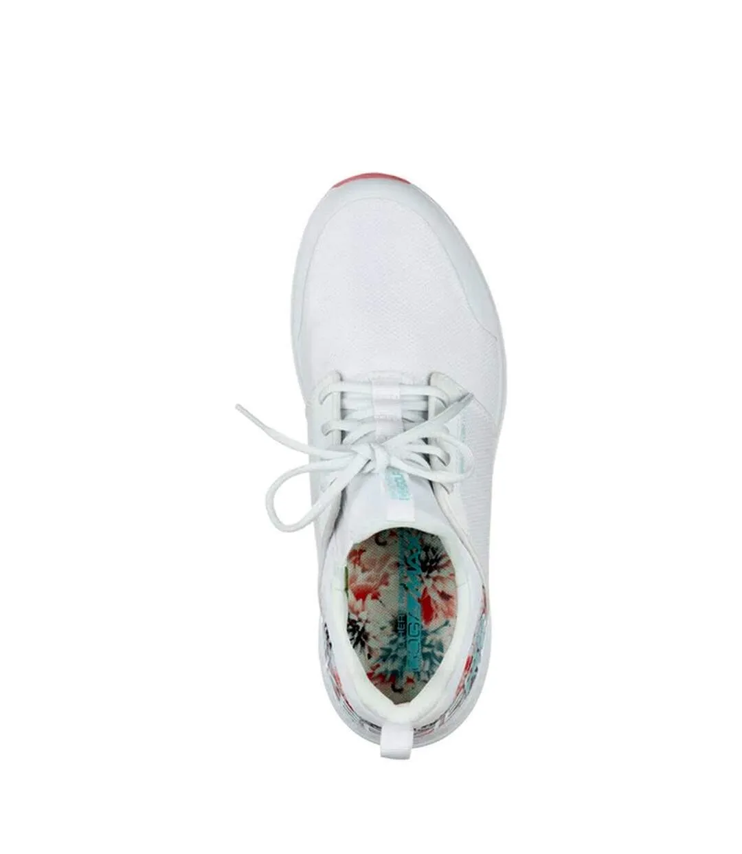 Womens/ladies go golf max tropical sport trainers white/multicoloured Skechers