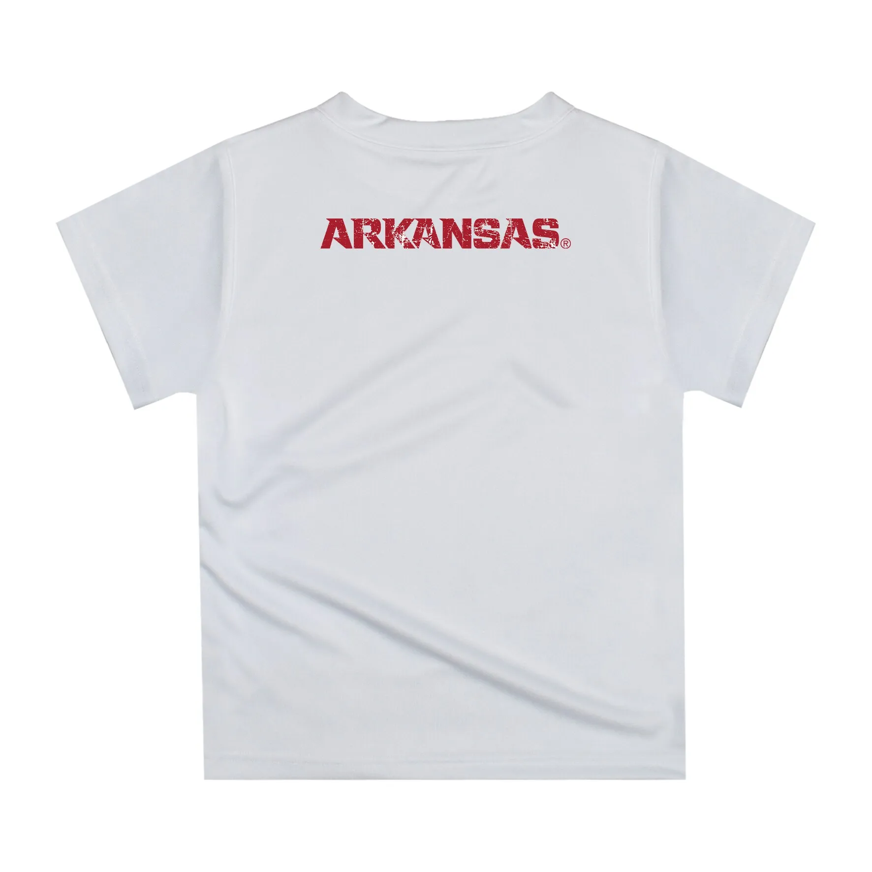 Youth White Arkansas Razorbacks Team Logo Dripping Helmet T-Shirt